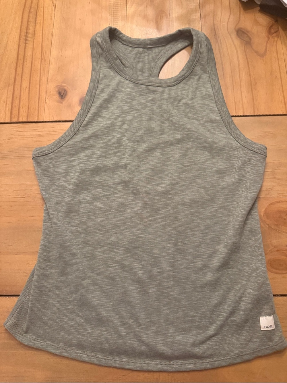 Vuori Sage Green Racerback Tank Top